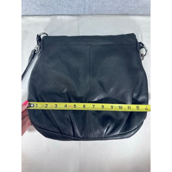 Margot New York Black Pebbled Leather Satchel and Crossbody Boho Western Classic - Picture 7 of 10